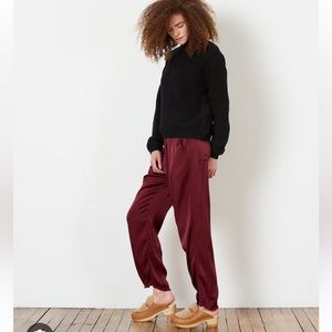 Raquel Allegra Phoenix pants in burgundy Sz xs #0096